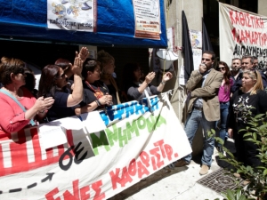 Γαβριήλ Σακελλαρίδης, Διαμαρτυρία Καθαριστριών, Ανοιχτή Πόλη
