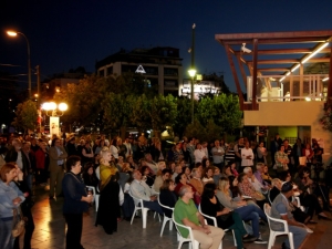 Γαβριήλ Σακελλαρίδης, Ομιλία, Άνω Πατήσια, Ανοιχτή Πόλη