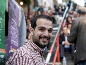 Γαβριήλ Σακελλαρίδης - Ομιλία στα Εξάρχεια, Ανοιχτή Πόλη