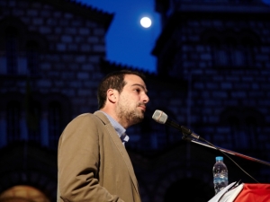 Γαβριήλ Σακελλαρίδης, Ομιλία, Πετράλωνα, Ανοιχτή Πόλη