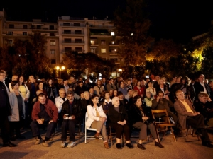 Γαβριήλ Σακελλαρίδης - Ομιλία στην Κυψέλη, Ανοιχτή Πόλη