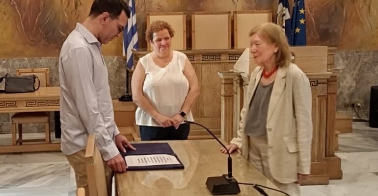 Ορκωμοσία Άννας Φιλίνη